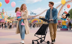 Generic Stroller in red enhances visibility for safe city outings
