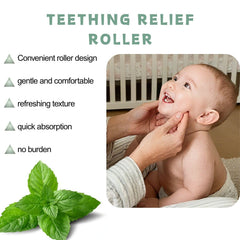 Generic Teething Relief Roller compact design—fits in pockets for travel-friendly relief.