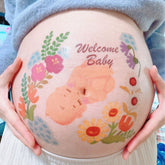 Generic Tuzuru pregnancy belly stickers sheet for easy at-home maternity photos