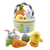 Genius Baby Toys Easter basket closeup shows tiny-hands-friendly design for sensory play and exploration.