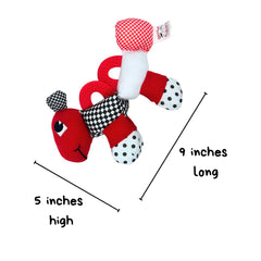 Genius Baby Toys caterpillar textured surface for tactile exploration.