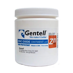 Gentell Zinc Oxide Ointment jar (16oz) ready for durable moisture barrier protection.
