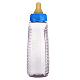 Gerber ClearView bottle in assorted colors shows transparent design for easy feed monitoring