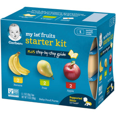 Gerber first veggies sampler carrot green bean sweet potato tubs.