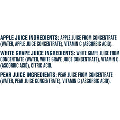 Gerber Juice Fruit white grape juice bottle closeup highlighting naturally sweet grapes.