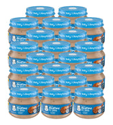 Gerber Mealtime Chicken & Gravy jar front label shows non-GMO verification for growing babies.