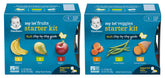 Gerber starter kit tubs closeup—smooth purees for first tastes.