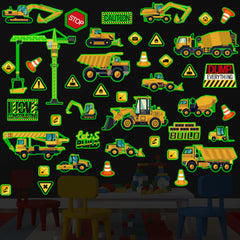 Gersoniel glow truck sticker adds gentle night-time glow for ceiling decor and bedtime play.