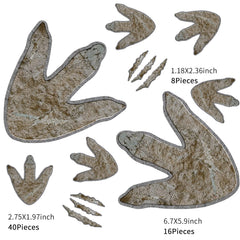 Gersoniel large dinosaur footprint decal for bold wall accents