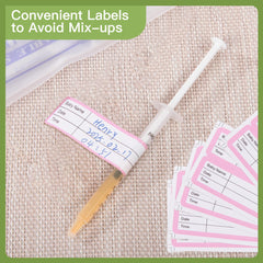 Gesumu Colostrum Collector Kit stickers help date and label samples for organized feeding prep