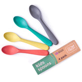 GET FRESH Bamboo Kids Spoons set with colorful spoons ideal for kid-friendly meals