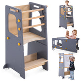 Gewitt Toddler Standing Tower assembly in progress, easy setup for parents.