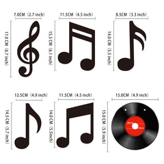 Gexolenu music notes wall decor shown on wall for versatile living room styling