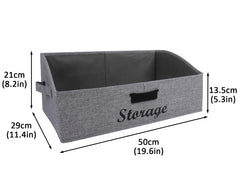 Geyecete dog toy bin with name personalization sticker included.
