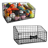 Geyecete dog toy box 2pack front view shows easy-access toy storage