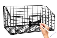 Geyecete dog toy box large with lowered front enables quick toy access and organization.