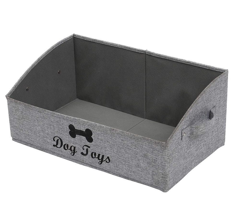 Geyecete organizer gray side view shows compact storage for toys and books
