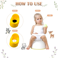 Geyee potty stickers measure 7 cm and fit most potties for flexibility.