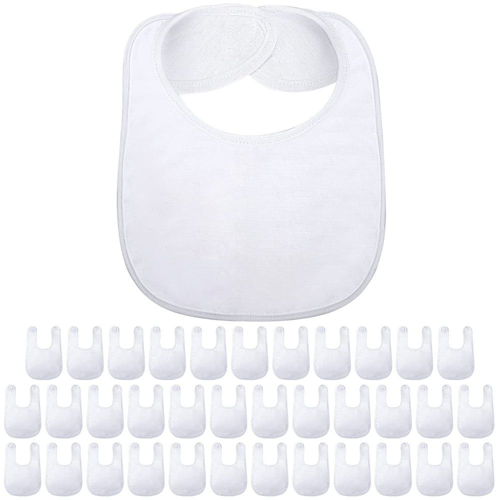 Geyoga 36-pack sublimation bibs laid out for bulk customization.