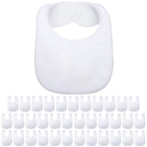 Geyoga 36-pack sublimation bibs laid out for bulk customization.