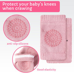 Geyoga knee-pads-on-baby-legs protect knees during crawls