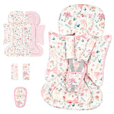 GFU 3-in-1 infant car seat insert front view with pink bow and soft head support