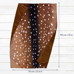 GFU baby blanket used as stroller cover for on‑the‑go warmth