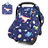 GFU baby car seat cover winter blue shows windproof design for cozy rides