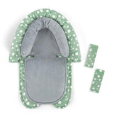 GFU baby head/body support in soft plush fabric for newborn comfort