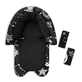 GFU baby head support with plush fabric for head comfort on car rides