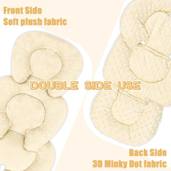 GFU Infant Car Seat Insert double-sided plush design offers cozy comfort.