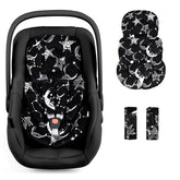 GFU infant car seat insert offers head and body support for comfy car rides.