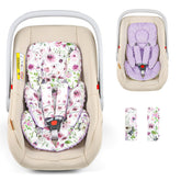 GFU infant car seat insert shows head and body support for comfy rides