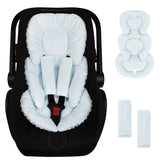 GFU infant car seat insert head and body support for comfortable car rides.