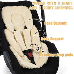GFU Strap Covers protect baby's shoulders from harness rubbing.