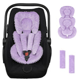 GFU infant seat insert head support helps cradle newborn heads during car journeys.