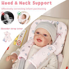 GFU infant seat insert reversible side with plush and breathable fabric