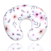 GFU nursing pillow cover fabric close-up highlighting soft microfiber for gentle baby skin.