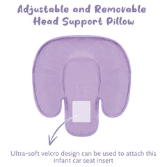 GFU reversible infant insert with plush side for warmth and comfort.