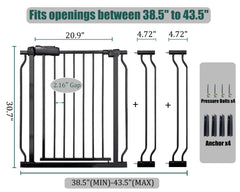 Ghthes Felle gate pressure-mounted no-drill setup for easy, wall-friendly installation
