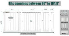 Ghthes Felle gate demonstrating wide opening for easy passage