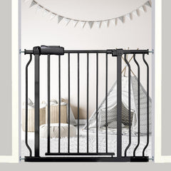 Ghthes Felle walk-through gate assembled in doorway for convenient infant and pet access