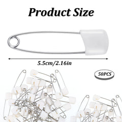 Giantree safety pins stainless steel closeup highlights rust-resistant construction and precise locking closure.