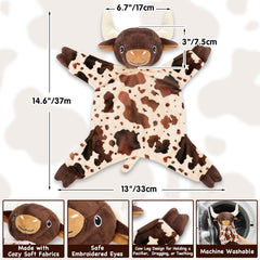 Gicoherero Longhorn baby blanket draped for versatile decor and nap-time cuddles.