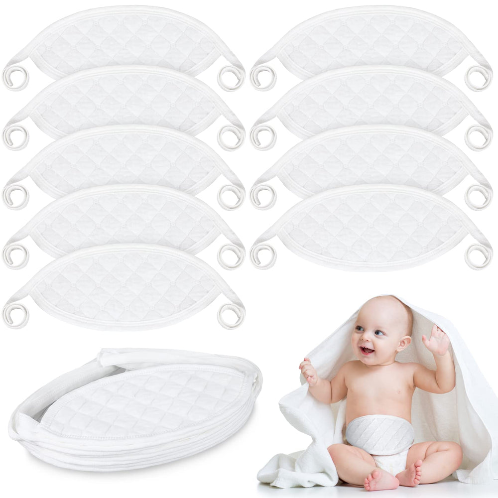 Giegxin 8-pcs baby belly band pack offers versatile abdomen protection for newborns.