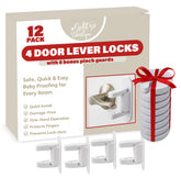 Gift Boutique 4 door lever locks on a door to prevent toddler door access.