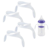 Giftophilia baby bottle handles on Lansinoh bottle fit provide secure grip for little hands during feeding.