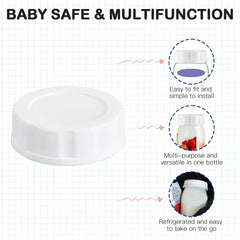 Giftophilia travel lid on Mam bottle demonstrates secure seal for on-the-go feeding.