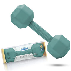 Giftty Baby Dumbbell Teether close-up showing soft silicone for safe teething.