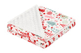 Giggle Angel baby blanket floral pattern closeup for cozy bedtime.